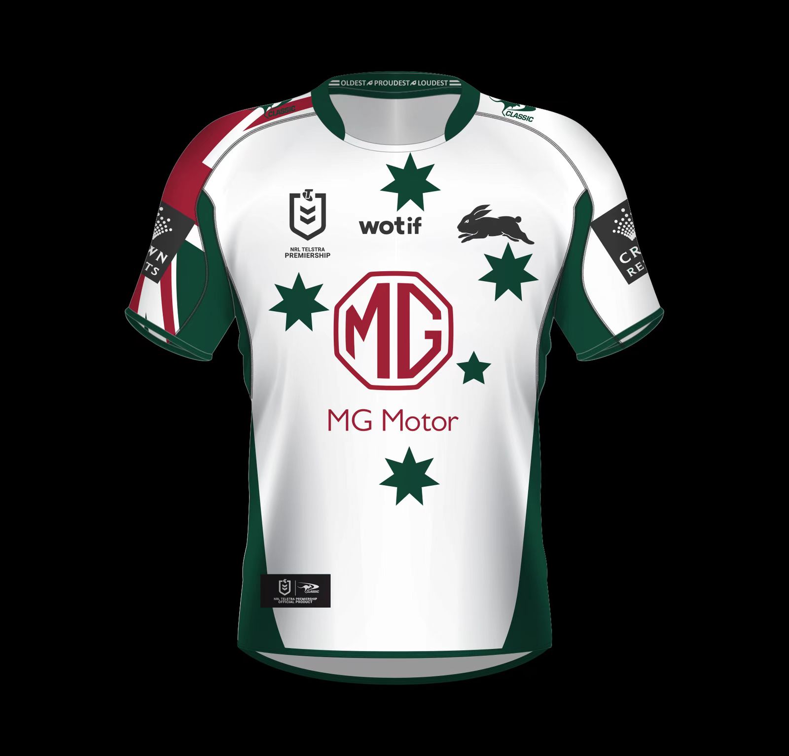 2022 Season South Sydney Rabbitohs A12 White Color Rugby Jersey